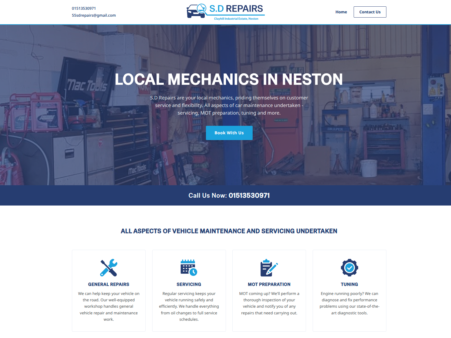 Brochure site example 3